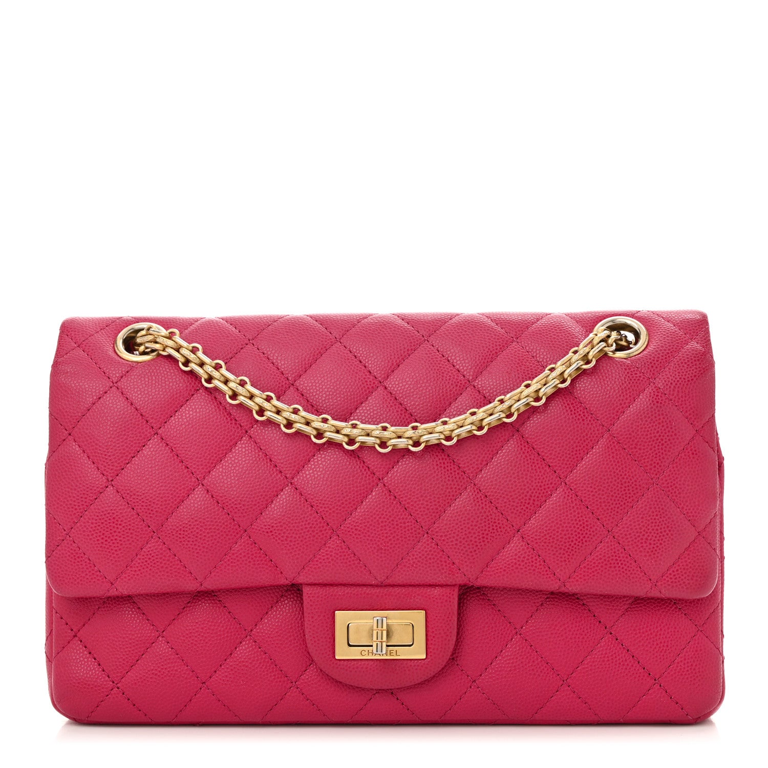 Chanel Caviar Quilted 2.55 Reissue 225 Flap Fuchsia