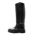 Gucci Marot Lux Michelangelo Slim Horsebit Riding Boots 37.5 Black
