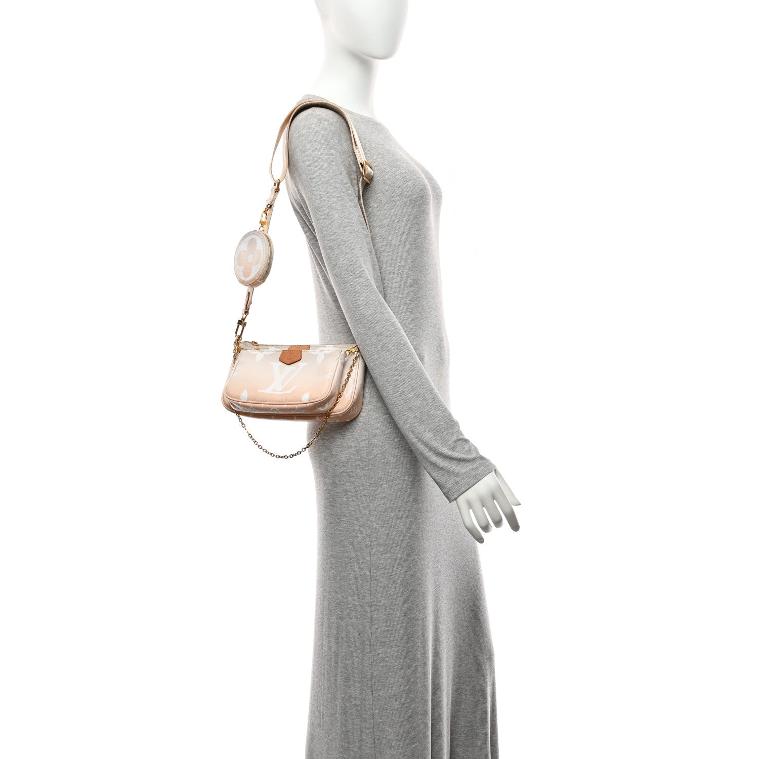 Louis Vuitton Monogram Giant By The Pool Multi Pochette Accessories Brume
