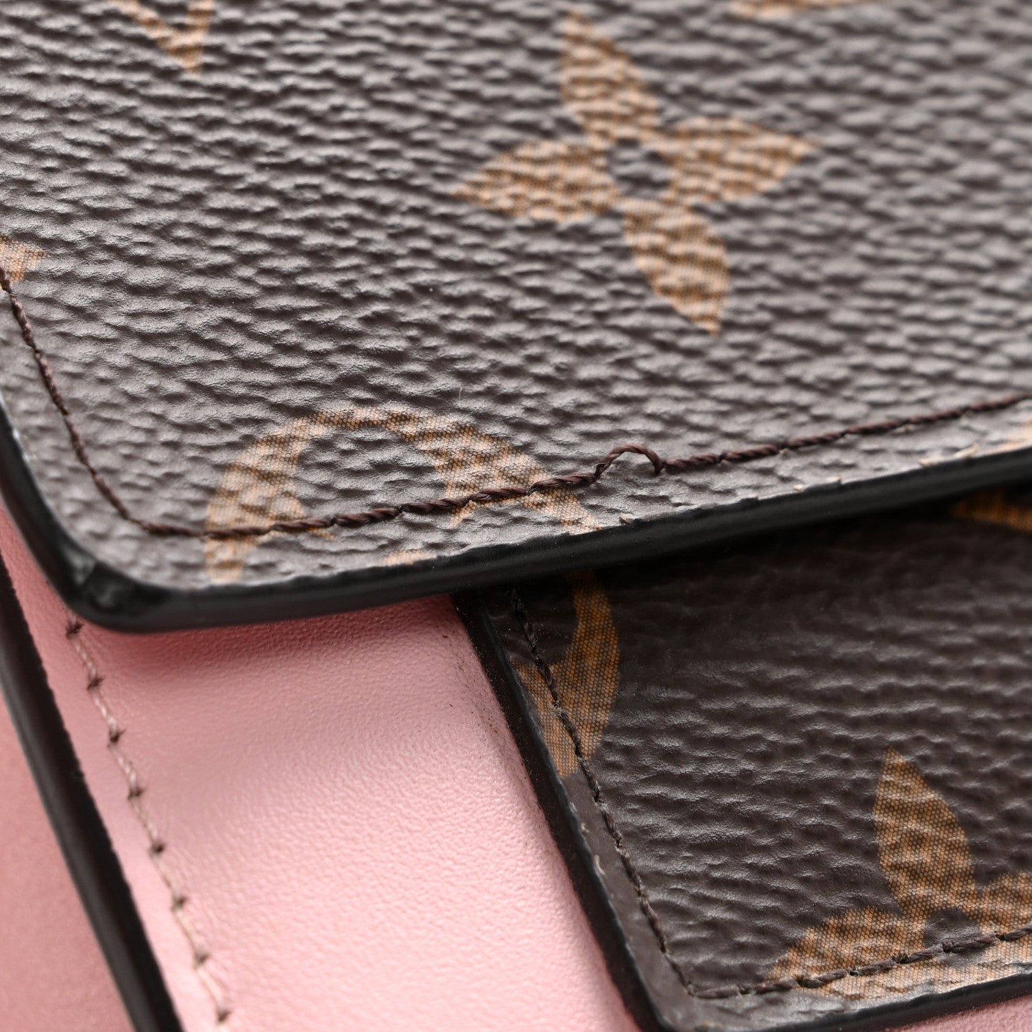 Louis Vuitton Monogram Flore Chain Wallet Rose Ballerine