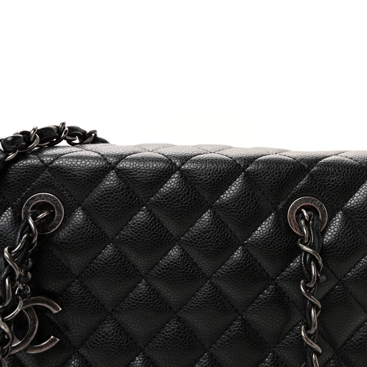 Chanel Caviar Quilted Small City Shopping Tote Black