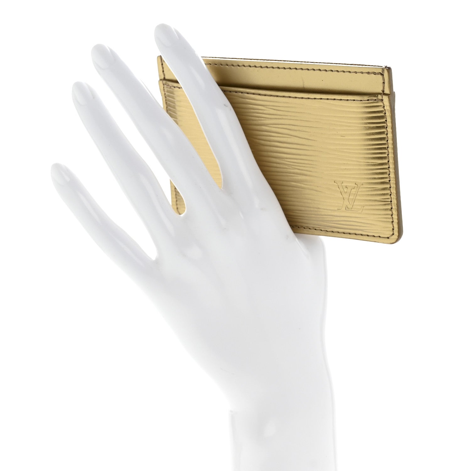 Louis Vuitton Epi Card Holder Gold