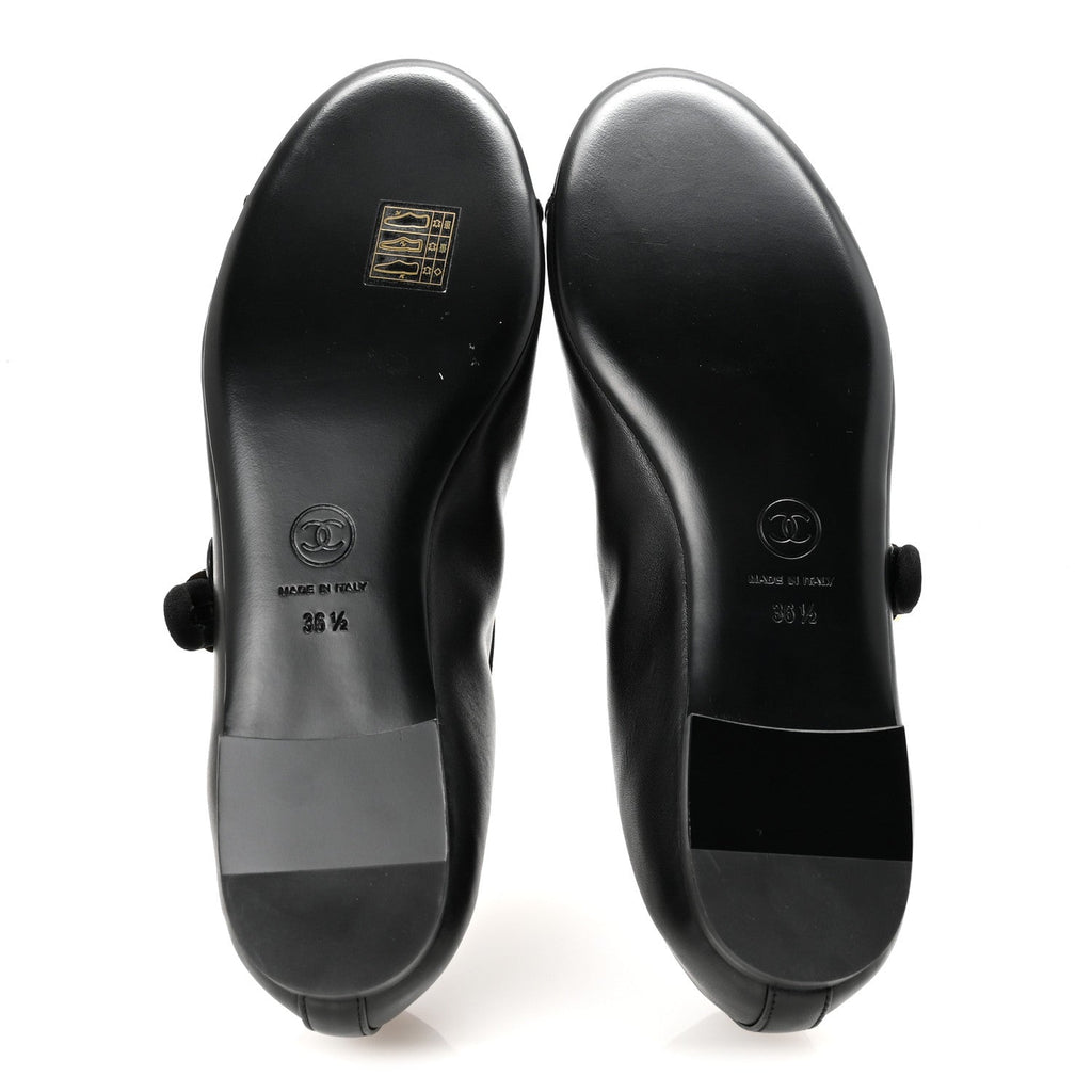 Lambskin Mary Jane Flats 36.5 Black