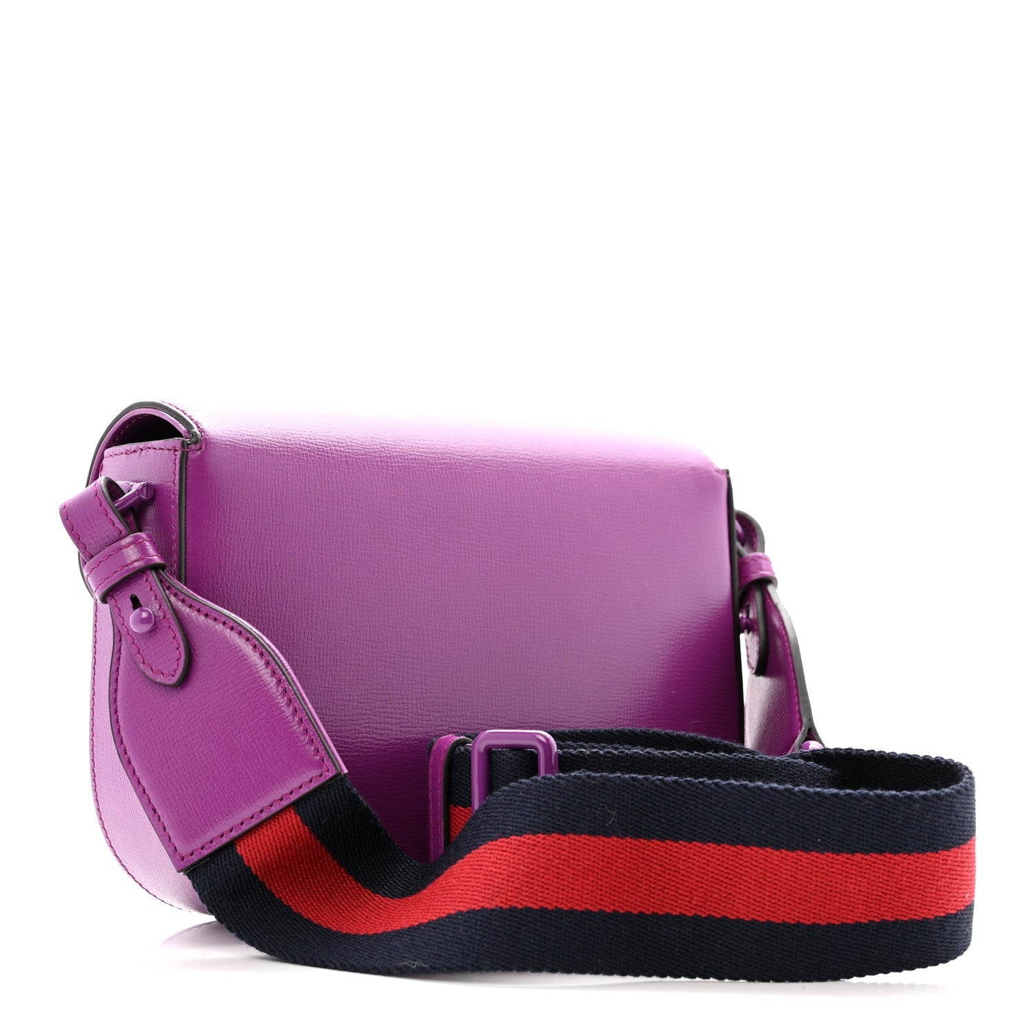 Gucci Azalea Calfskin Web Monochrome Small Horsebit 1955 Shoulder Bag  Spicy Cyclamin
