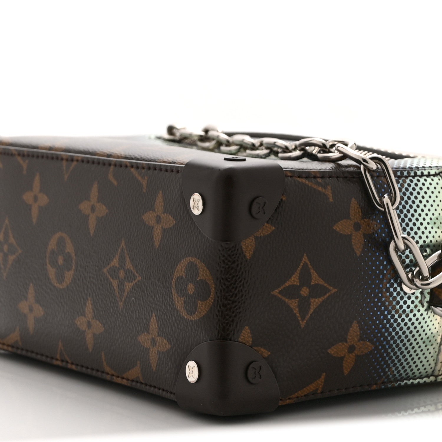 Louis Vuitton Metallic Nebula Monogram Mini Soft Trunk Multicolor