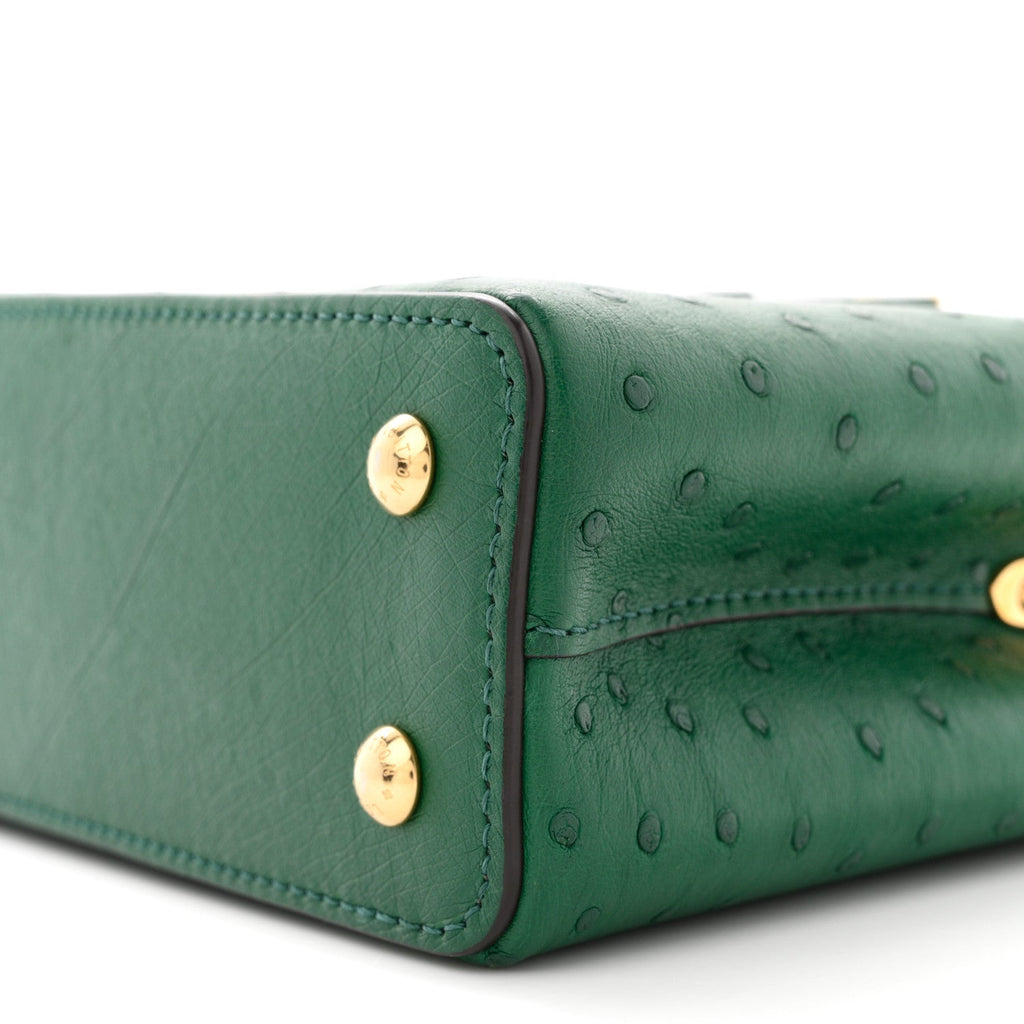 Louis Vuitton Ostrich Capucines Mini Mint