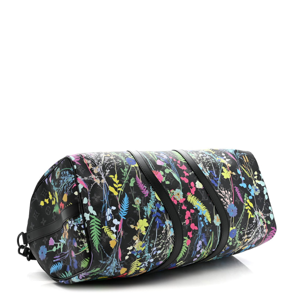 Louis Vuitton Monogram Eclipse Folia Keepall Bandouliere 50