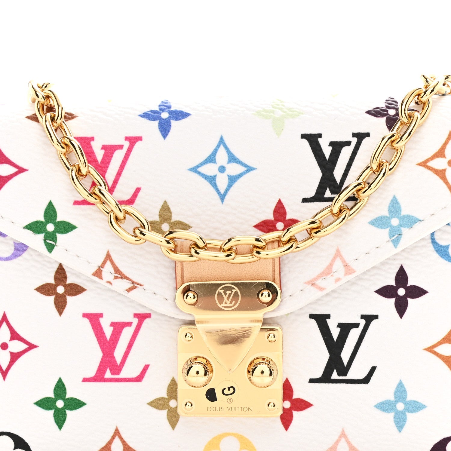 Louis Vuitton LV X TM Monogram Multicolor Pouch Metis Belt White
