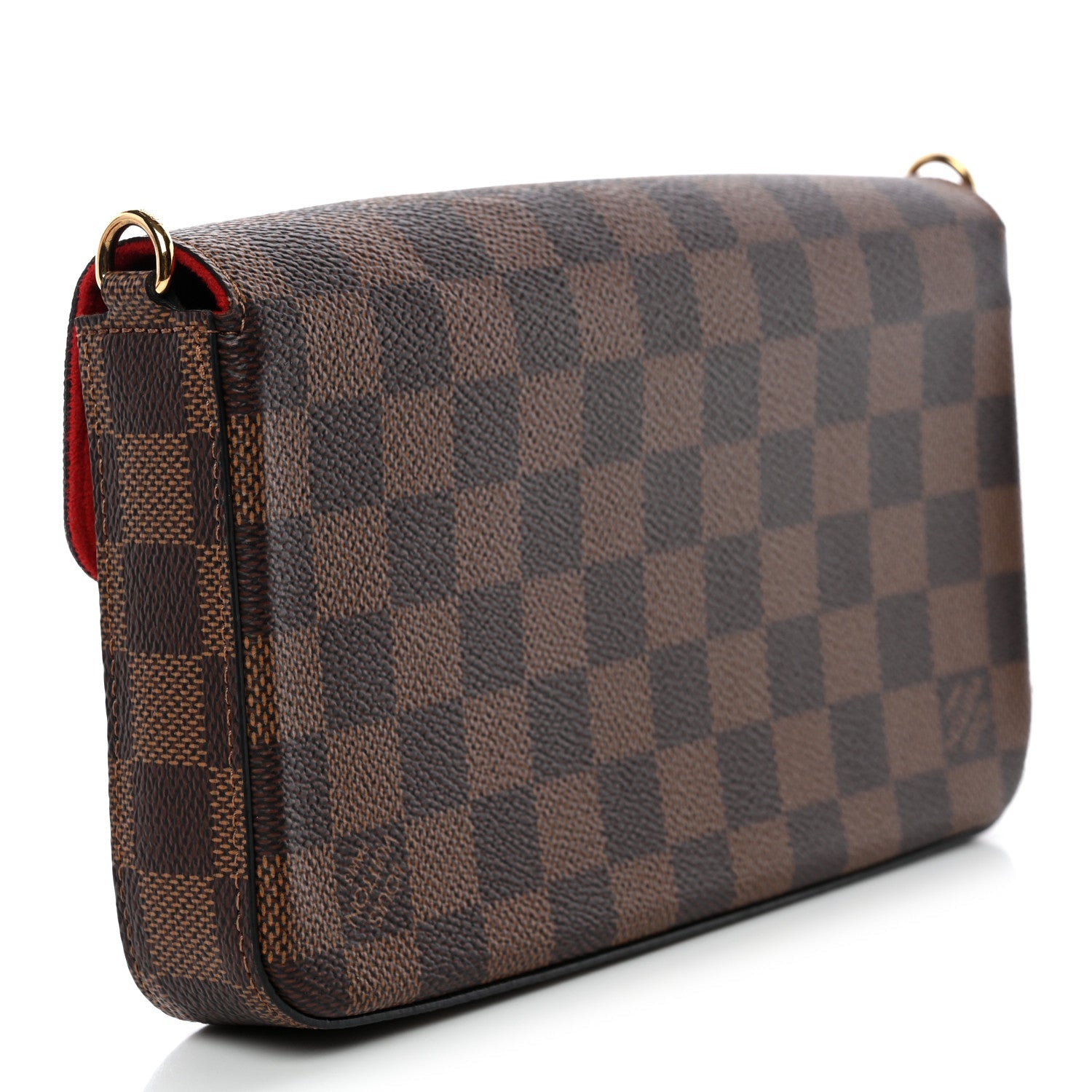 Louis Vuitton Damier Ebene Pochette Felicie Chain Wallet