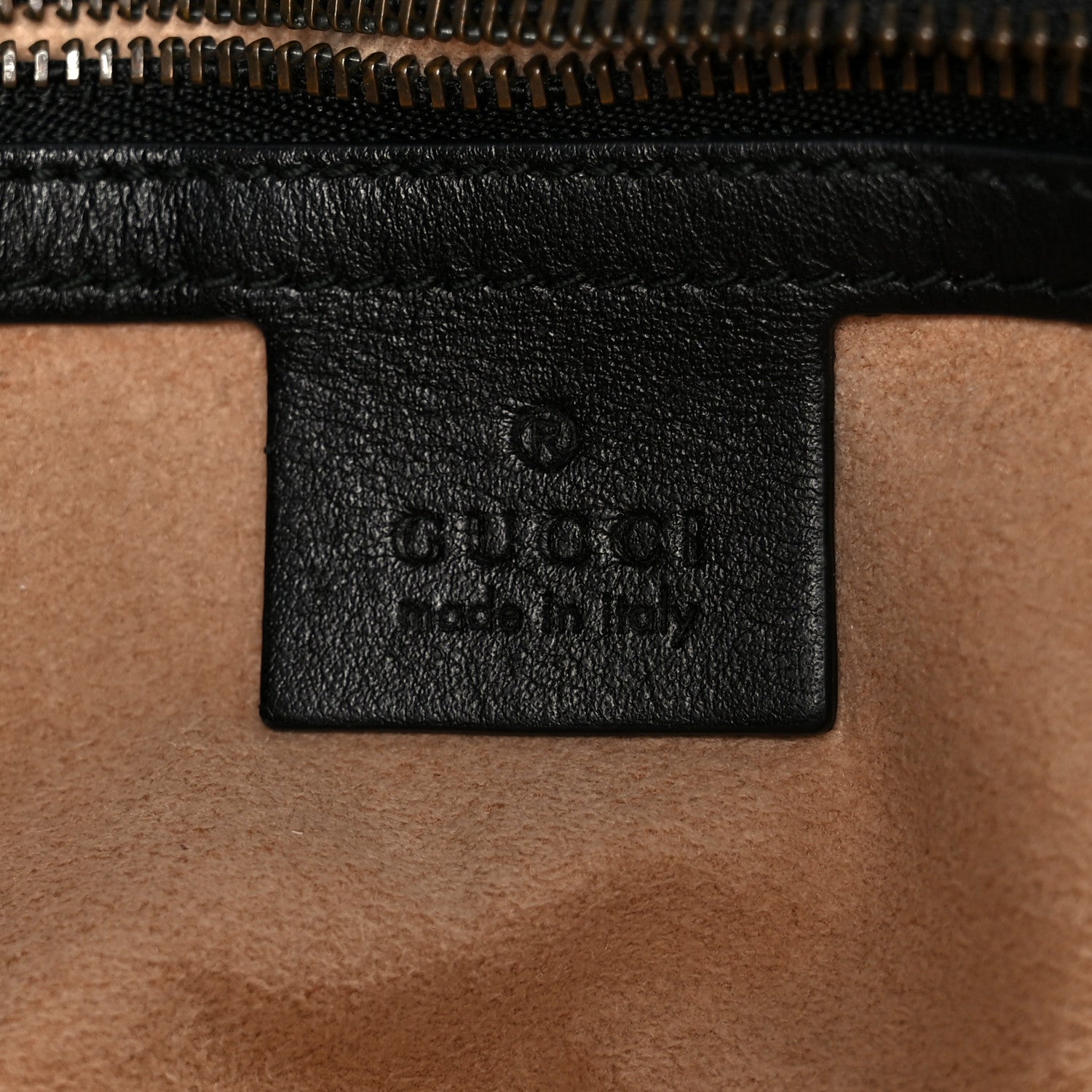 Gucci Calfskin Matelasse Small GG Marmont Shoulder Bag Black