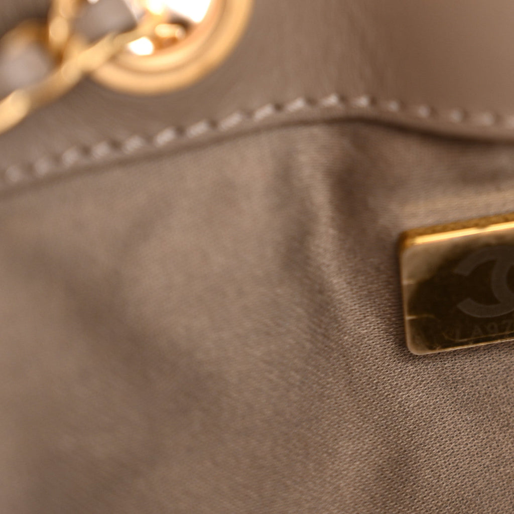 Chanel Suede Quilted Medium Chanel 25 Handbag Grey