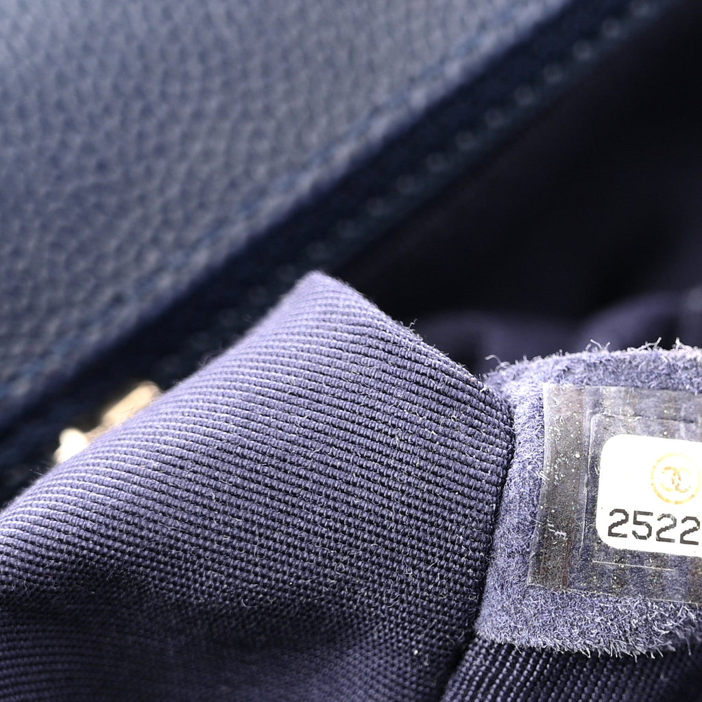 Chanel Caviar Quilted New Medium Boy Flap Blue