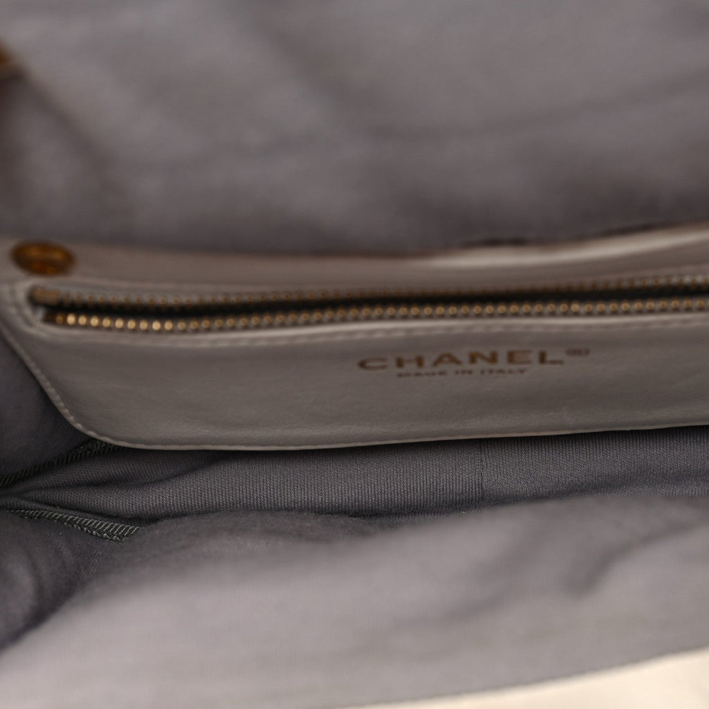 Chanel Lambskin Small Simply Flap White