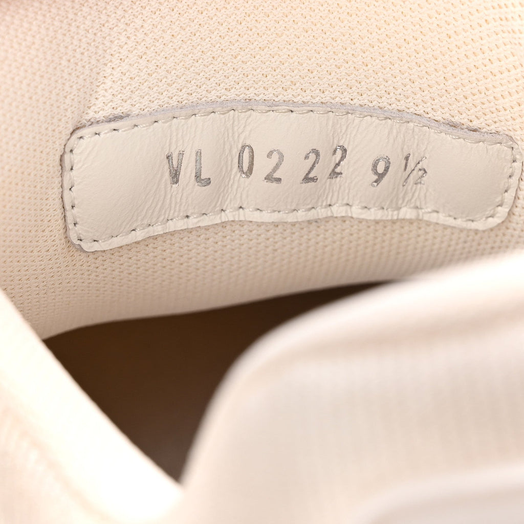 Louis Vuitton Calfskin Mens LV Trainer Sneakers 9.5 White