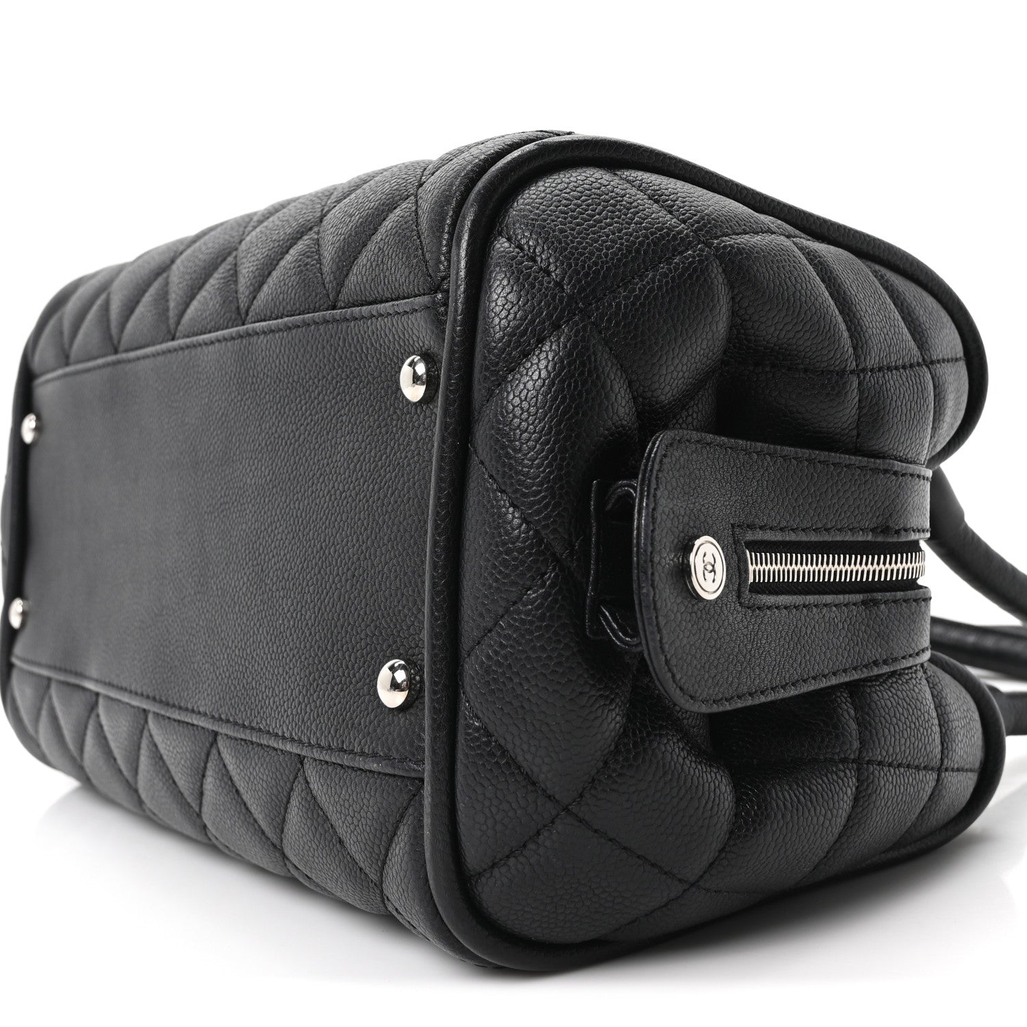 Chanel Caviar Quilted Timeless Bowler Black