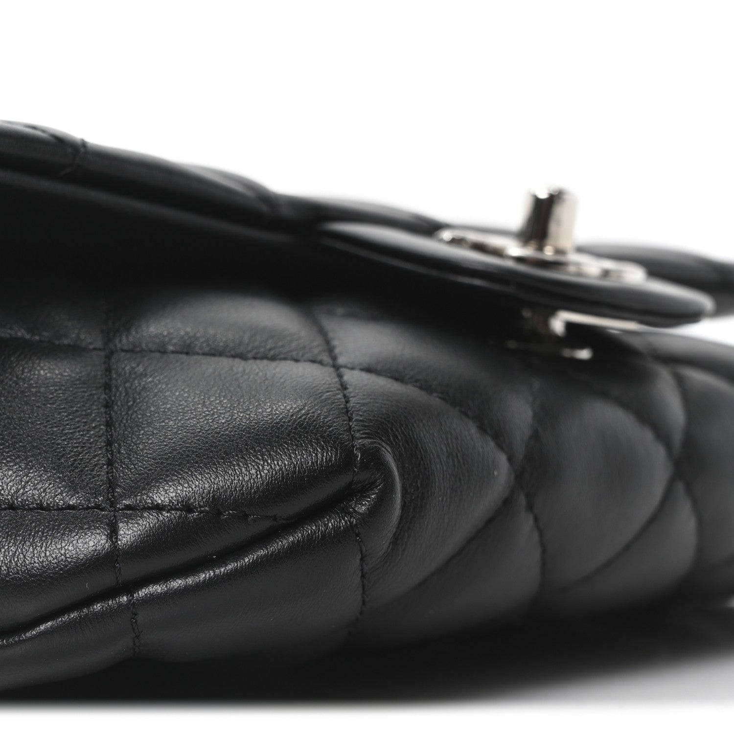 Chanel Calfskin Quilted CC Uniform Flap Belt Bag Black