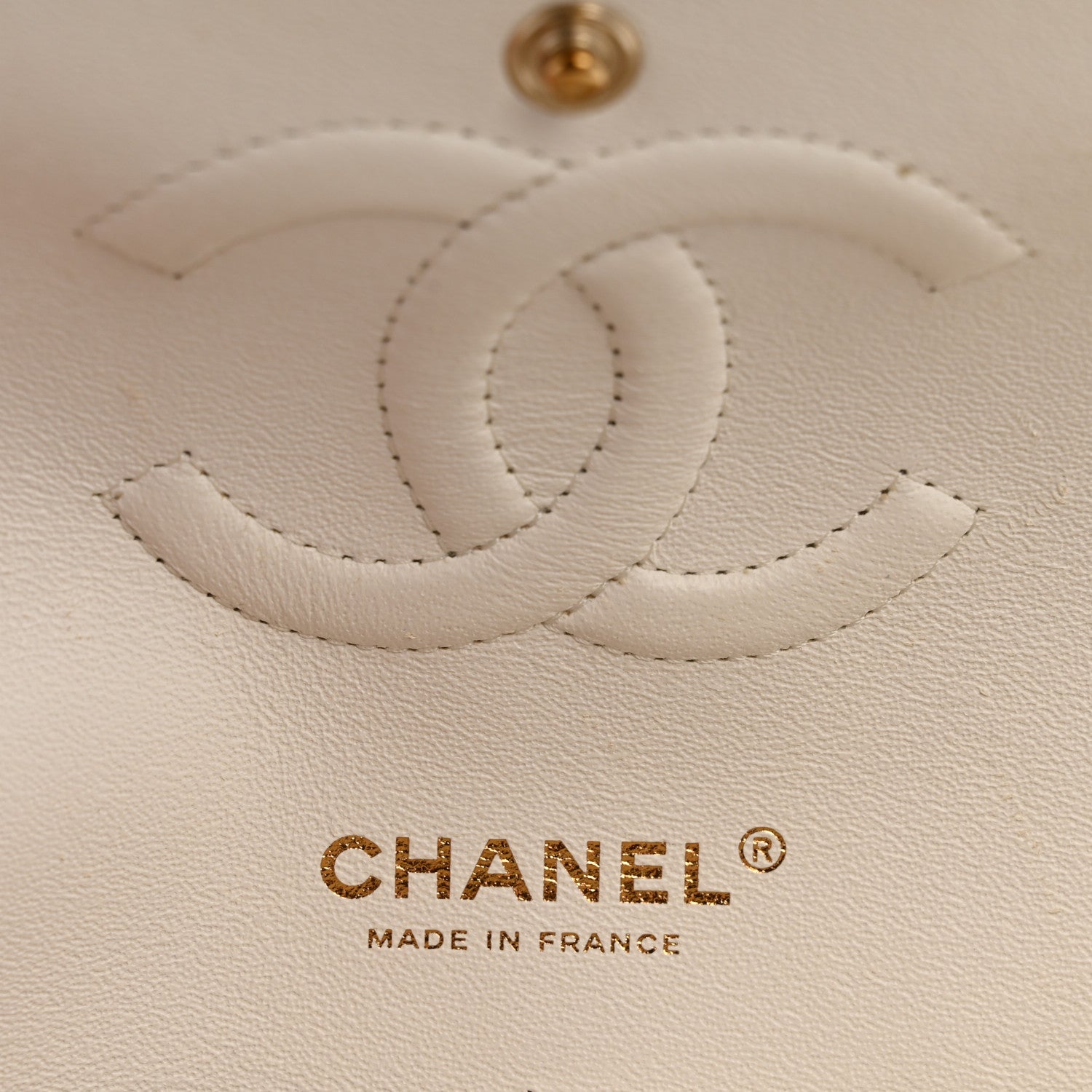 Chanel Caviar Quilted Medium Double Flap White
