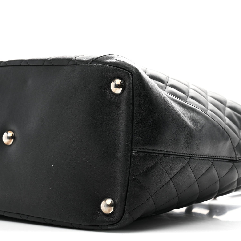 Chanel Calfskin Quilted Large Cambon Tote Black