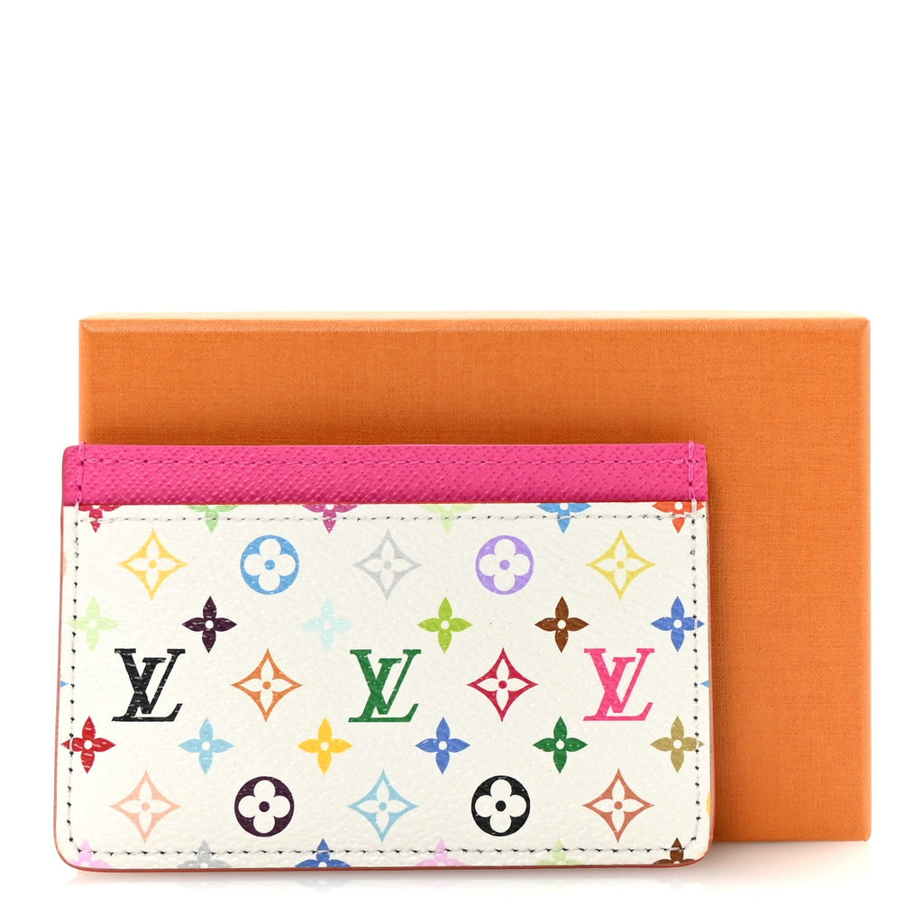 Louis Vuitton LV X TM Monogram Multicolor Card Holder Kawaii Pink