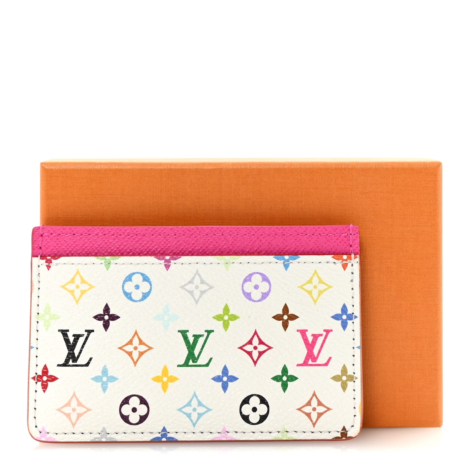 Louis Vuitton LV X TM Monogram Multicolor Card Holder Kawaii Pink