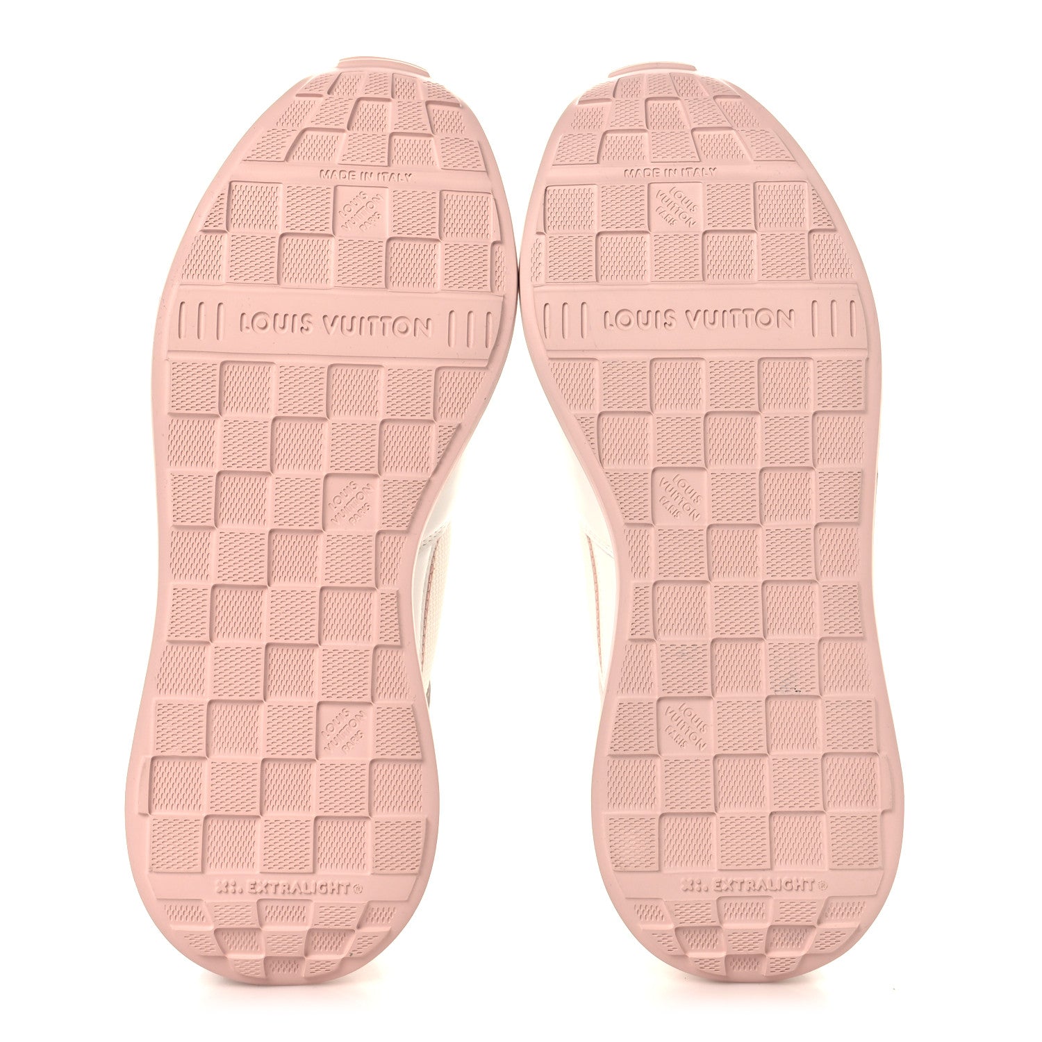 Louis Vuitton Calfskin Neo Run Away Sneakers 39 White Pink