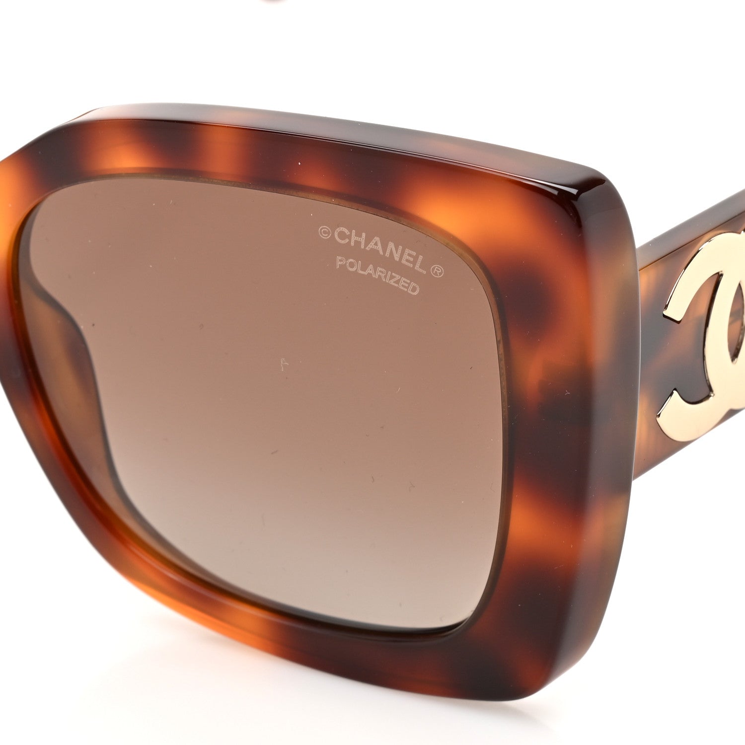 Chanel Square Polarized CC Sunglasses 5494 Tortoise Brown
