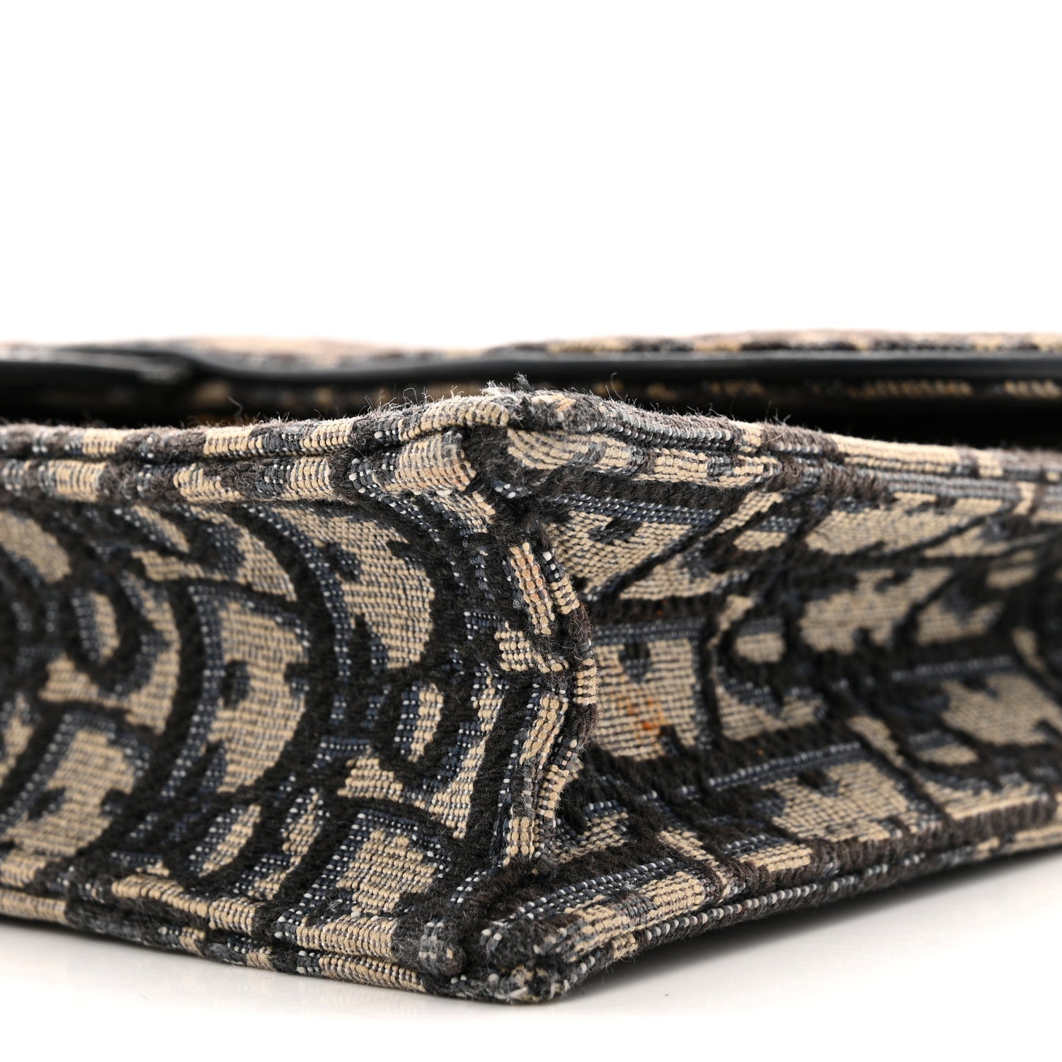 Christian Dior Oblique Saddle Chain Pouch Blue