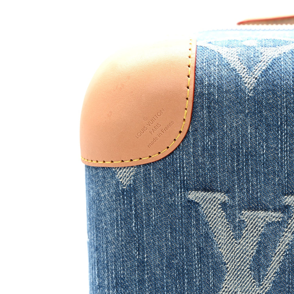 Louis Vuitton Monogram Denim Horizon 55 Blue