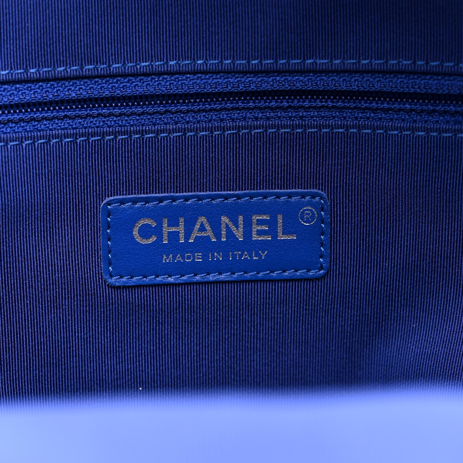 Chanel Canvas Cruise La Pausa Print Backpack Blue Multicolor