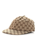 Gucci Monogram Patch Logo Soft Baseball Hat S Beige Cocoa