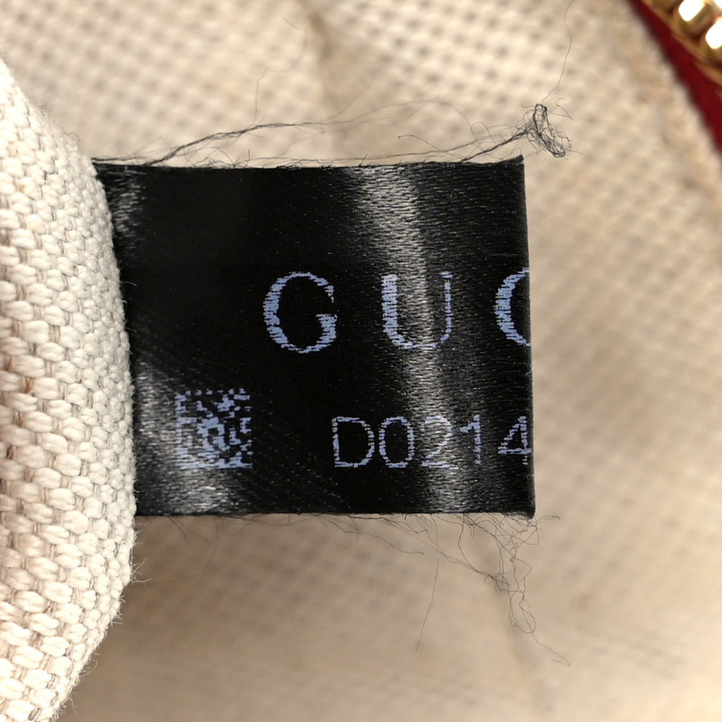 Gucci Grained Calfskin Sylvie Web Kingsnake Small Camera Bag Red Multicolor