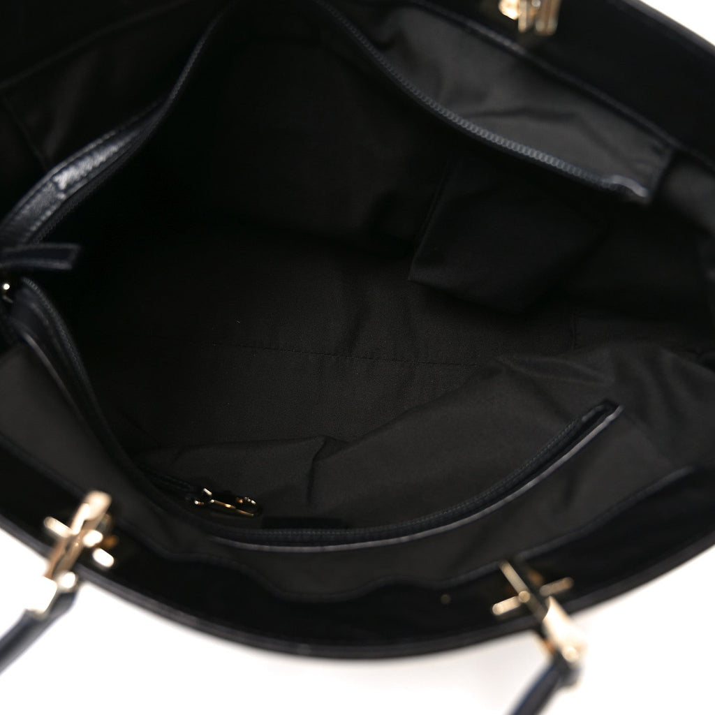 Gucci Monogram Large Punch Tote Black