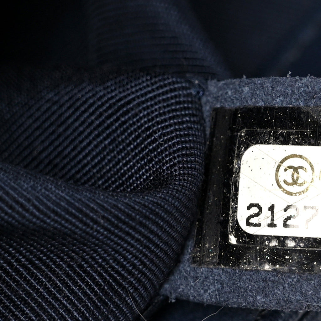 Chanel Lambskin Quilted Medium Boy Flap Dark Navy