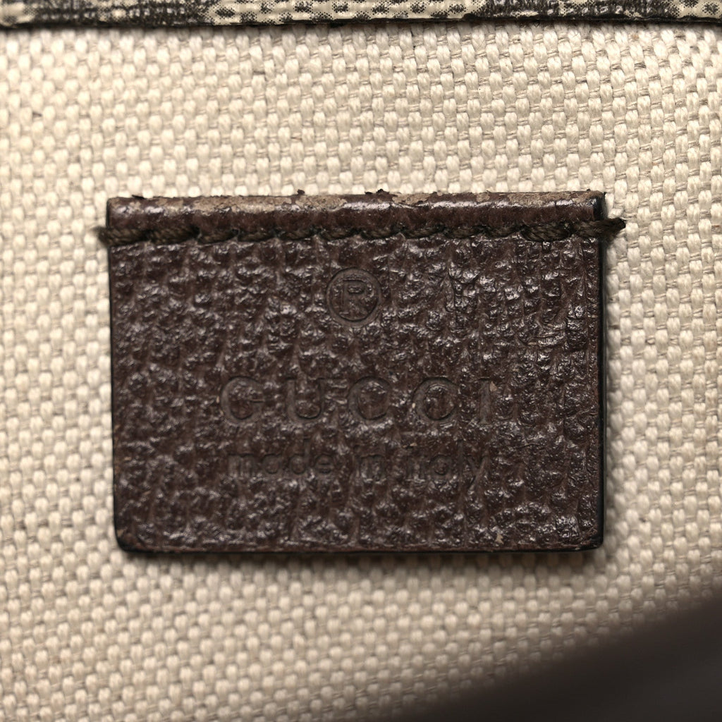 Gucci GG Supreme Monogram Neo Vintage Web Belt Bag Brown