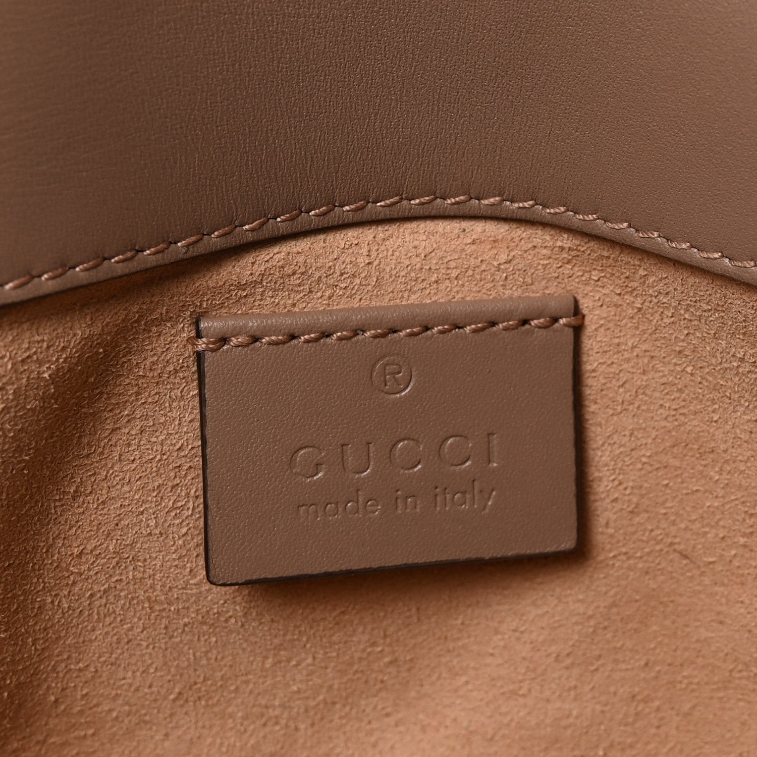 Gucci Calfskin Matelasse Super Mini GG Marmont Shoulder Bag Porcelain Rose