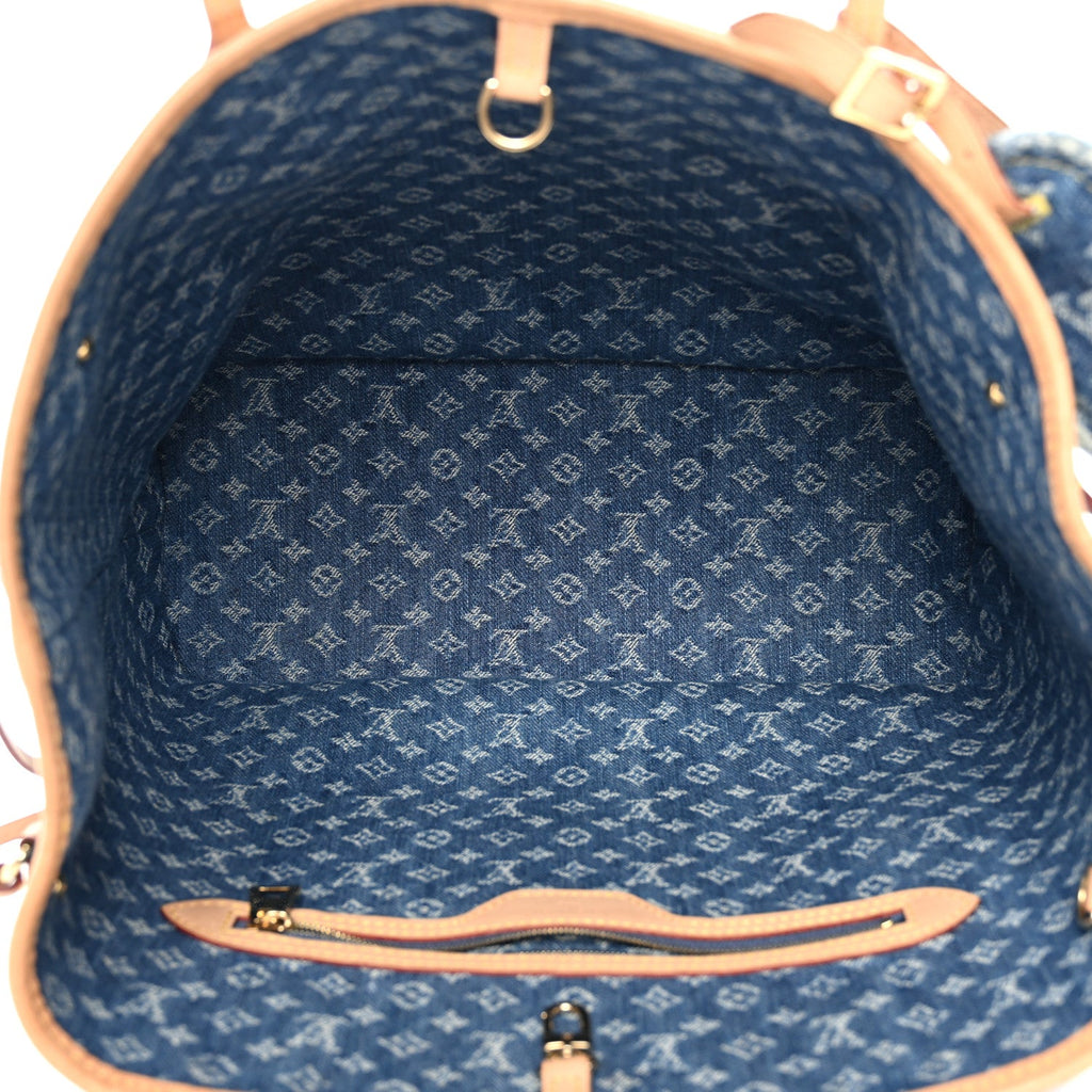 Louis Vuitton Monogram Denim Neo Neverfull MM Blue
