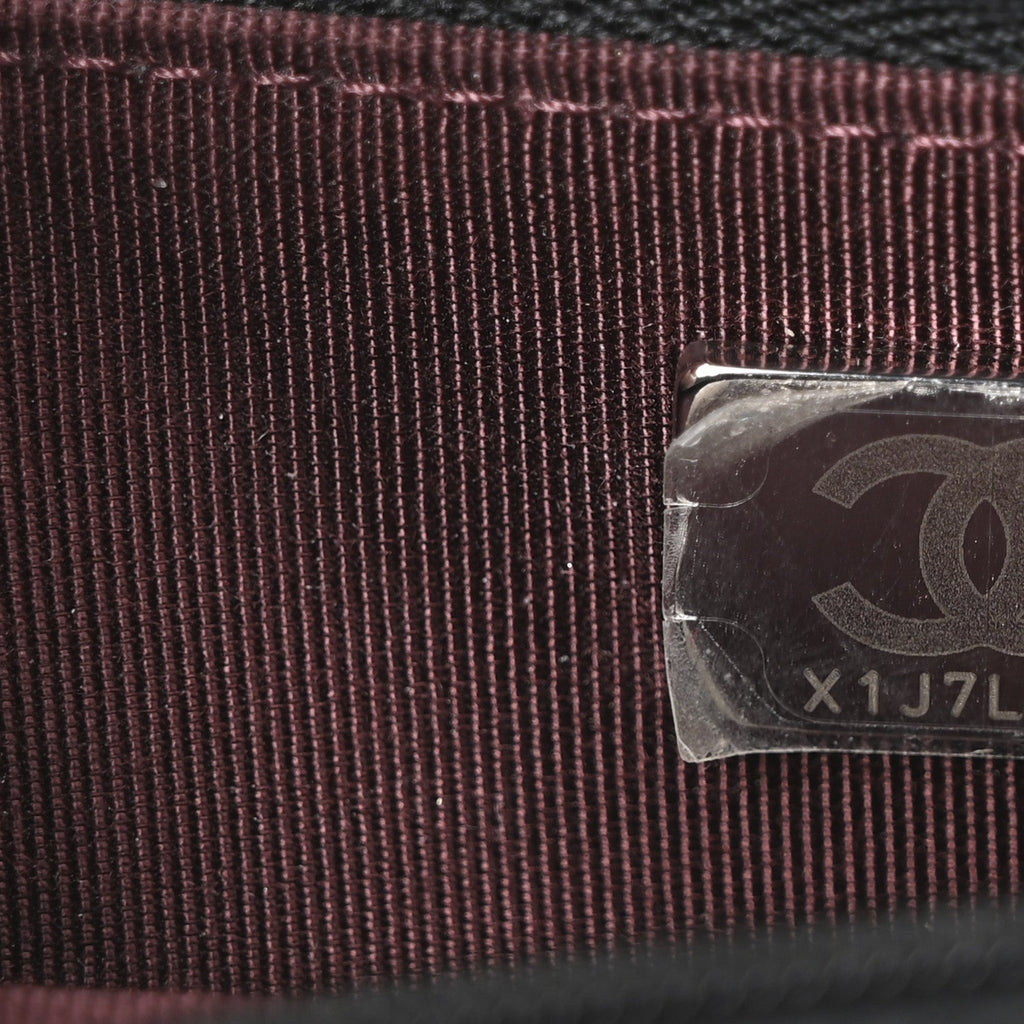 Chanel Lambskin Quilted Wallet On Chain WOC Black