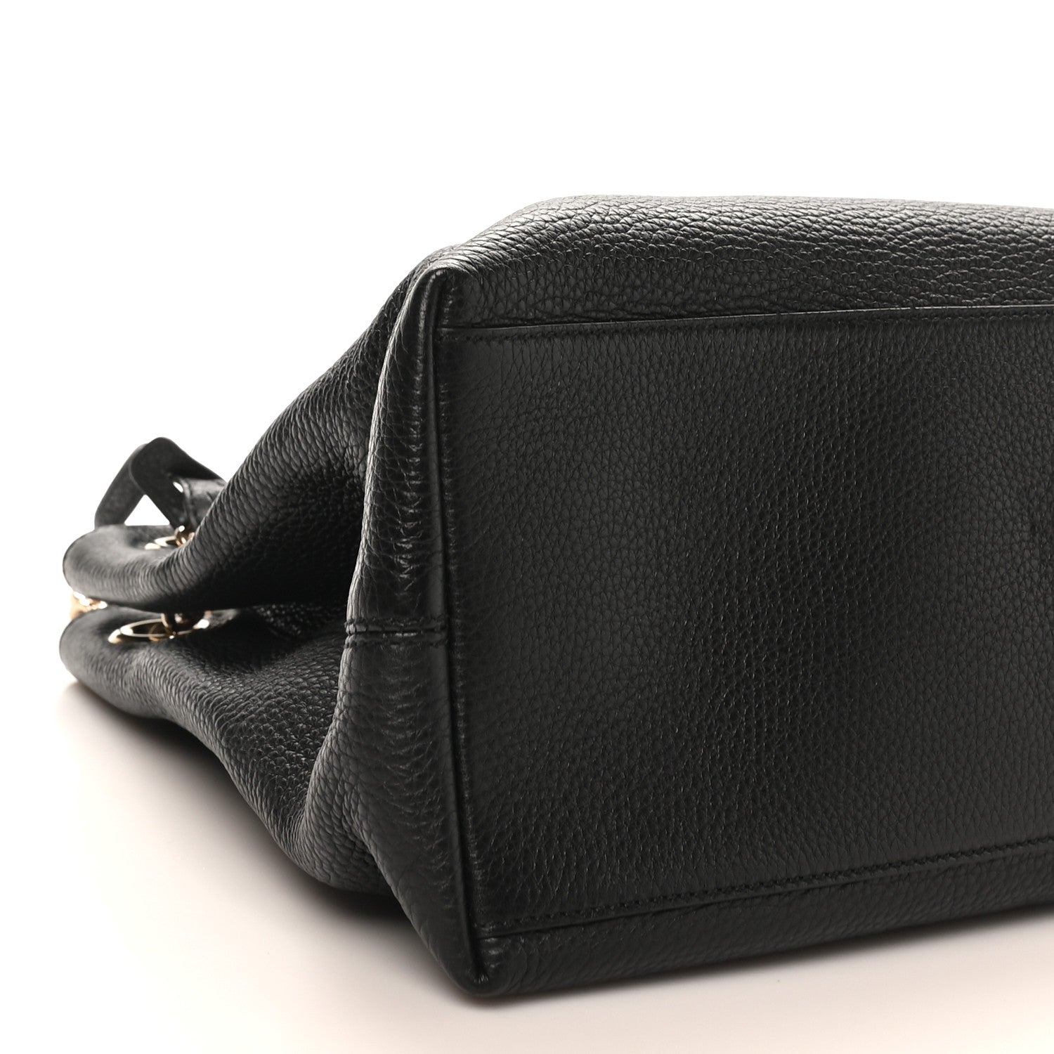Gucci Pebbled Calfskin Medium Soho Chain Shoulder Bag Black