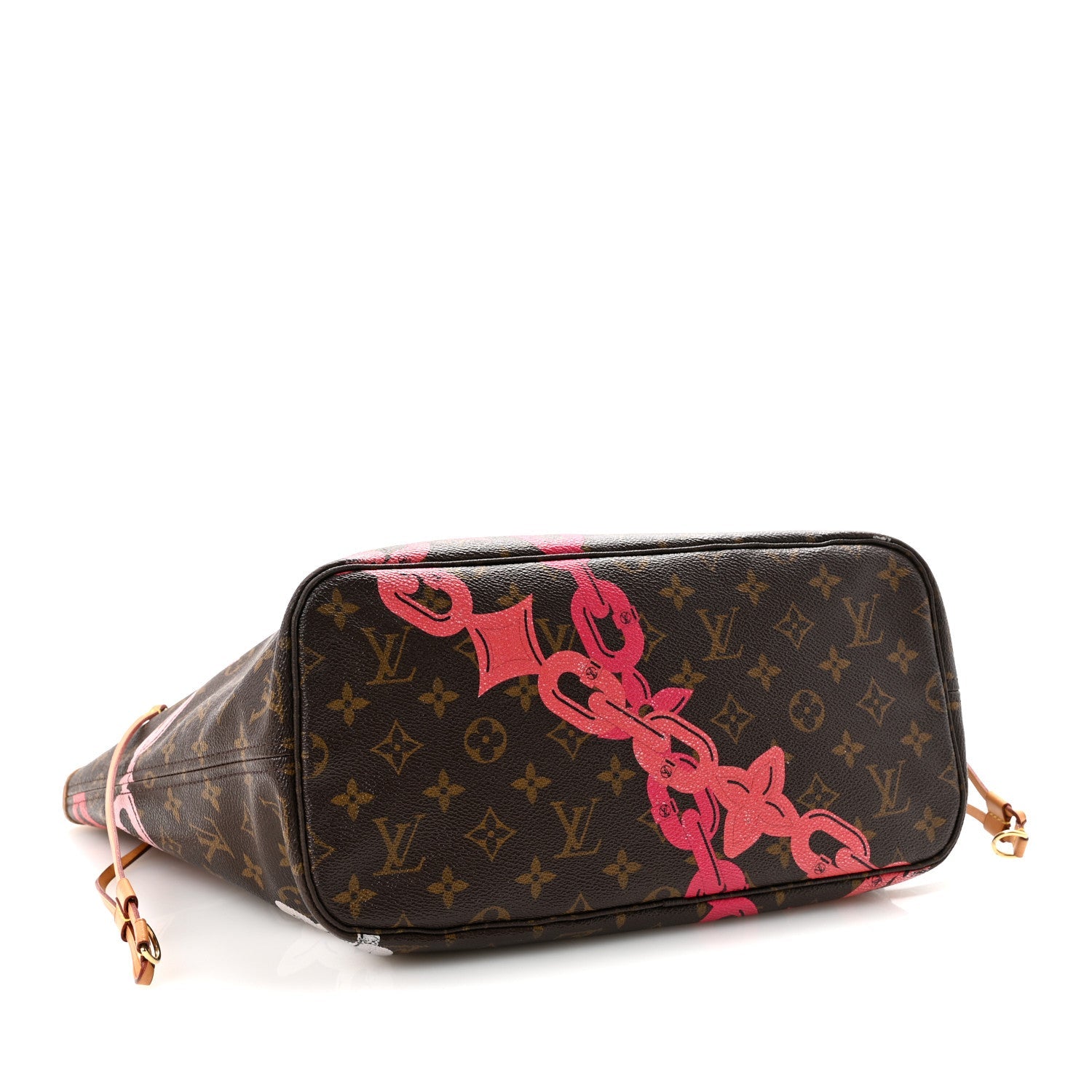 Louis Vuitton Monogram Bay Neverfull MM Rose Ballerine Poppy
