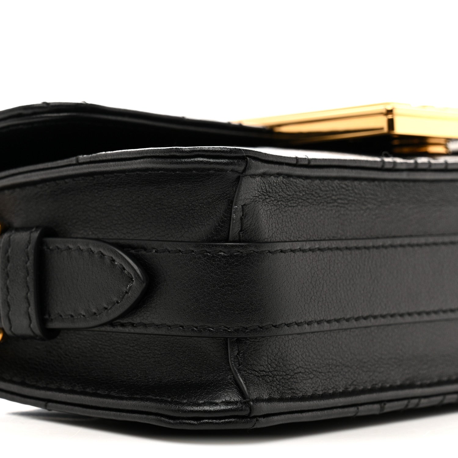 Christian Dior Calfskin Quilted All Over Miss Dior Flap Black