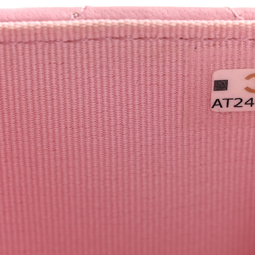 Chanel Lambskin Quilted Pick Me Up Mini Wallet On Chain Light Pink
