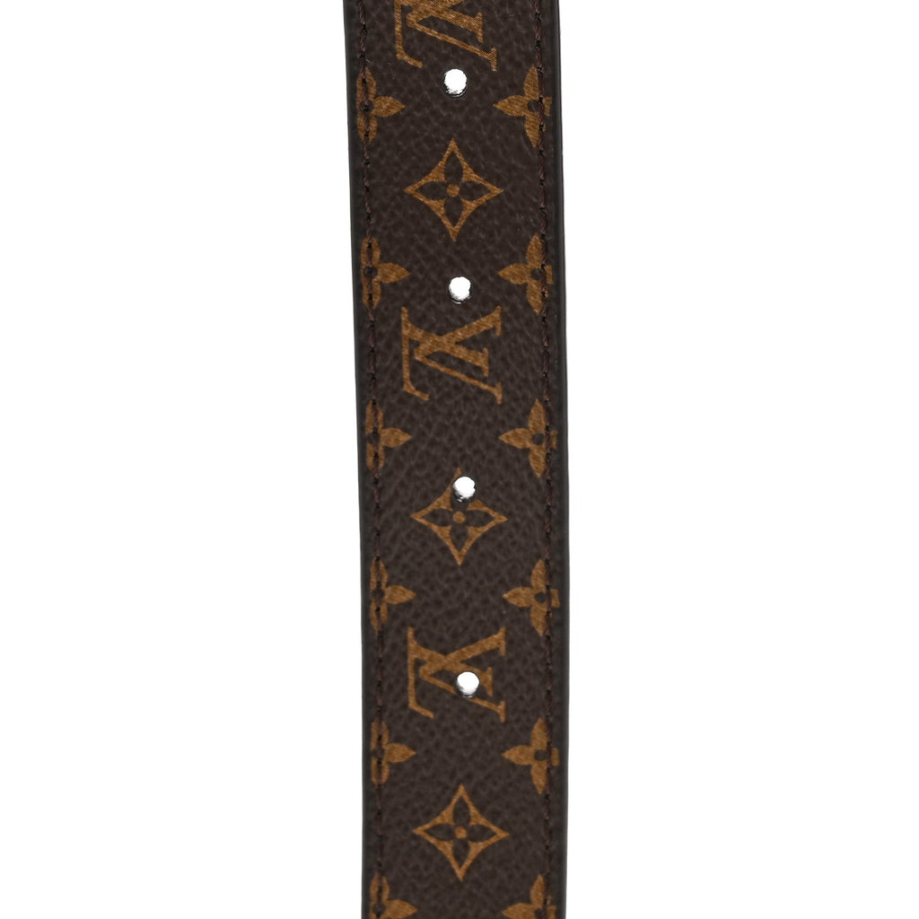 Louis Vuitton Calfskin Monogram 25mm LV Iconic Reversible Belt Black 95 38 Black