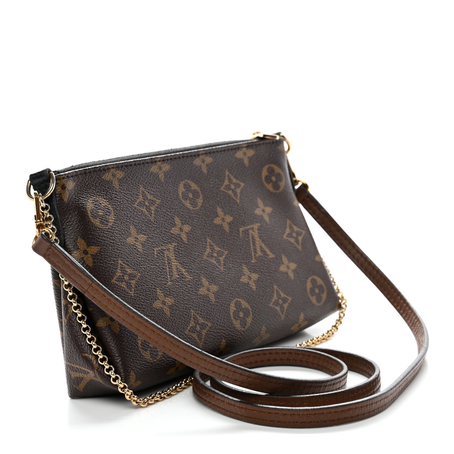 Louis Vuitton Monogram Pallas Clutch Black