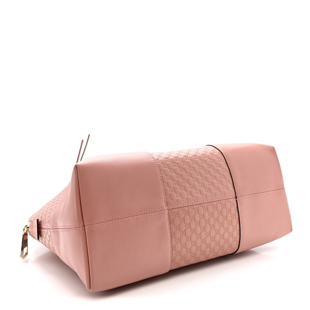 Gucci Soft Microguccissima Medium Bree Shoulder Bag Soft Pink