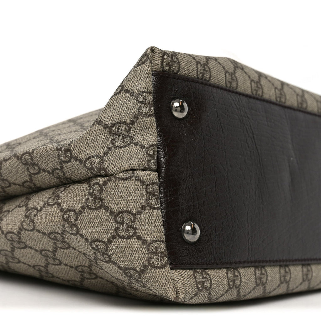 Gucci GG Plus Monogram Small Vertical Tote Dark Brown
