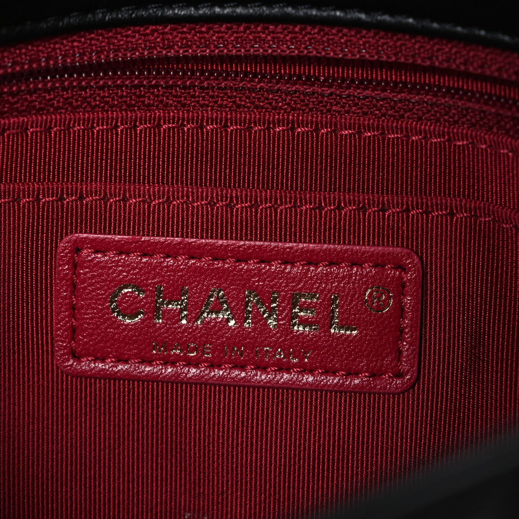 Chanel Lambskin Quilted Mini Romance Rectangular Flap Black