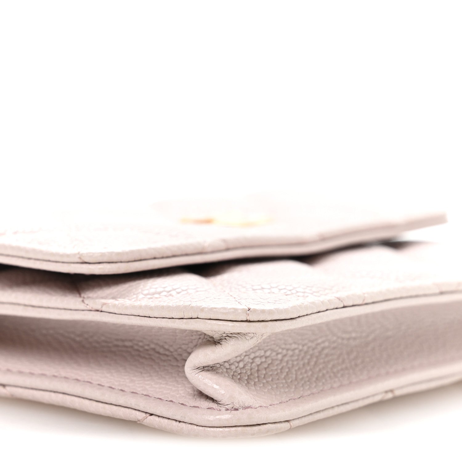 Chanel Caviar Quilted Miss Coco Clutch With Chain Light Purple