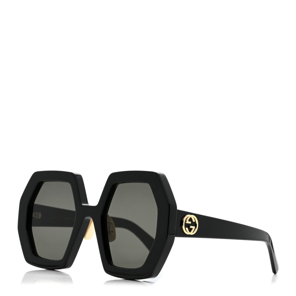 Gucci Acetate Square Sunglasses GG0772S Black