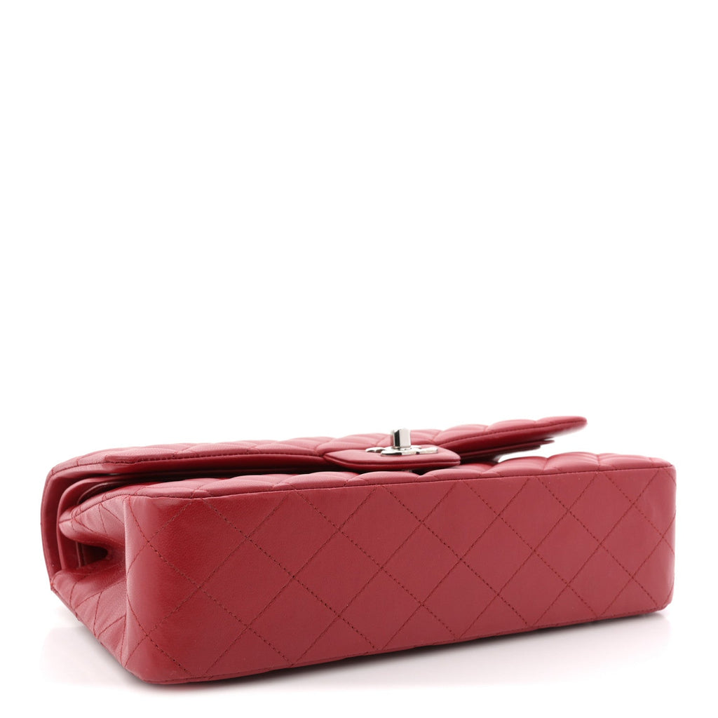 Chanel Lambskin Quilted Medium Double Flap Red