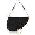 Christian Dior Shiny Goatskin  Saddle Bag Black
